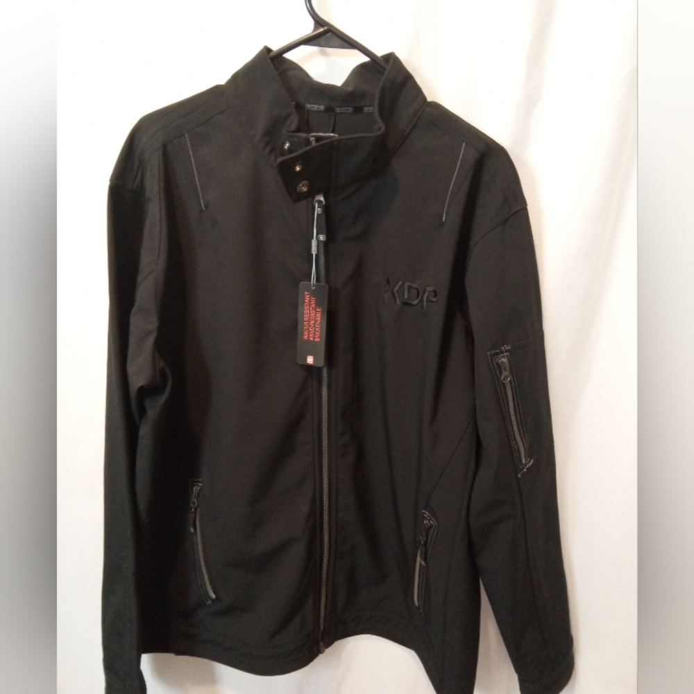 NWT OGIO Black Performance Wind/Water Resistant Jacket Full-Zip Hidden Pockets